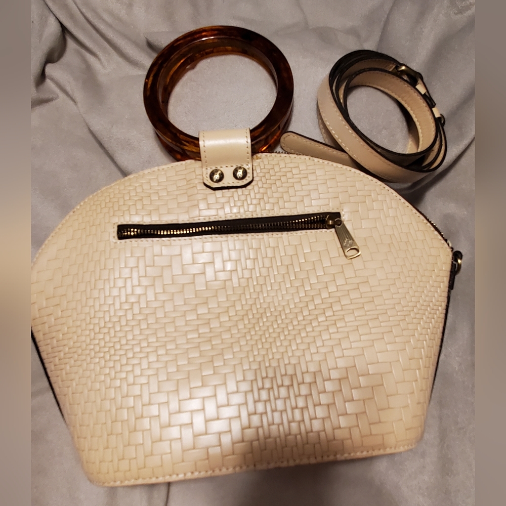Patricia Nash Leather Dome Satchel/Crossbody - Picture 3 of 3